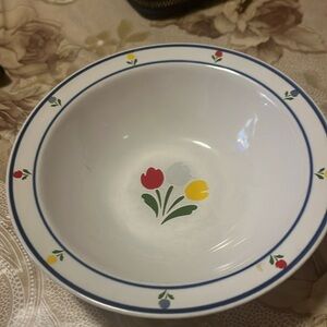 Tulip Tyme Rim Cereal Bowl